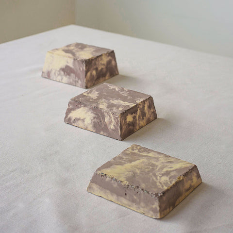 Concrete pedestal coaster (Set of 3)